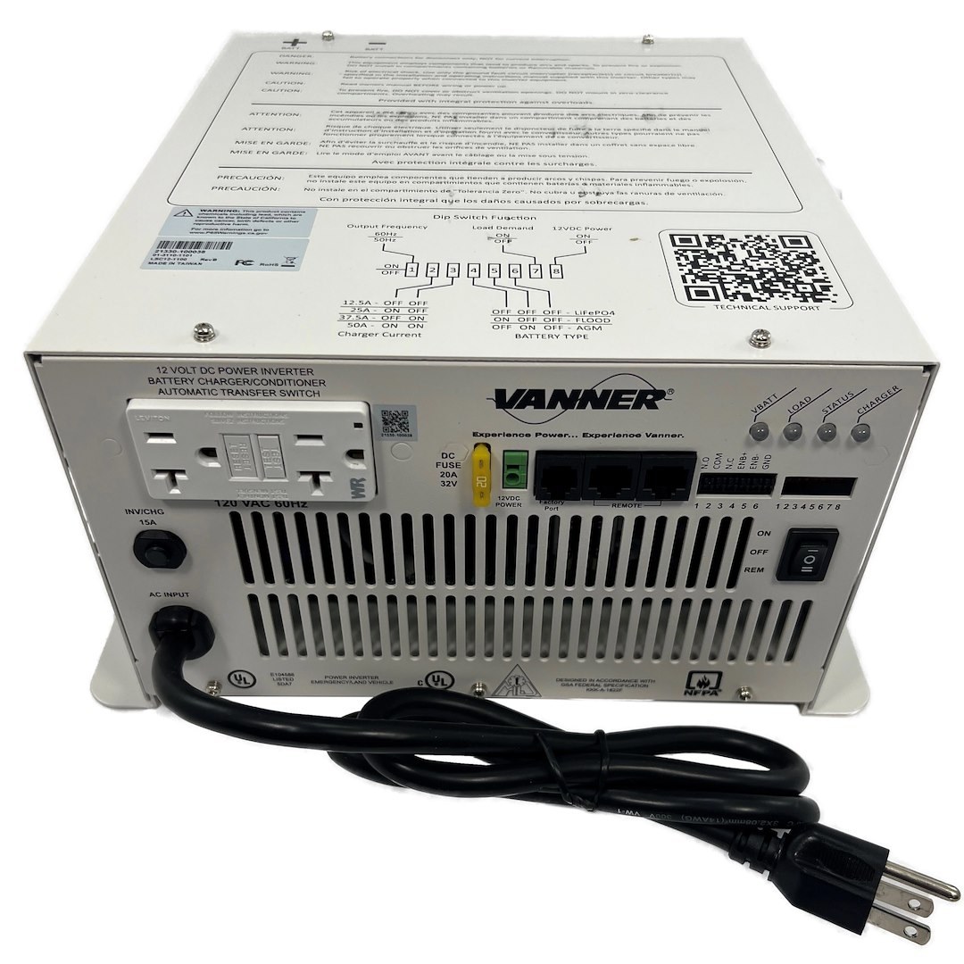 Havis Power Inverter/ Battery Charger, Lsc Series, For 12 Volt Batteries, Inverter: 10.5 to 16.5 Volt DC/ Charger: 120 Volt AC Input Volt – LSC12-1100