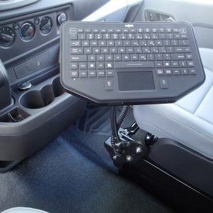 Havis Computer Keyboard Mount, Compatible with 1.20 Inch X 1-1/2 Inch Amps Hole Pattern, Mounted Using Ball Mount – PKG-FAM-115
