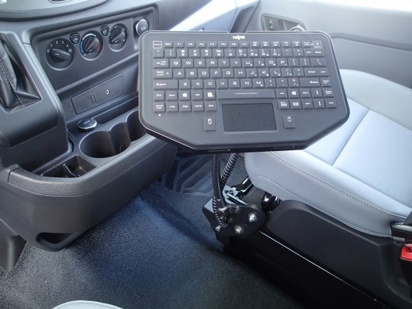 Havis Computer Keyboard Mount, Compatible with 1.20 Inch X 1-1/2 Inch Amps Hole Pattern, Mounted Using Ball Mount – PKG-FAM-115