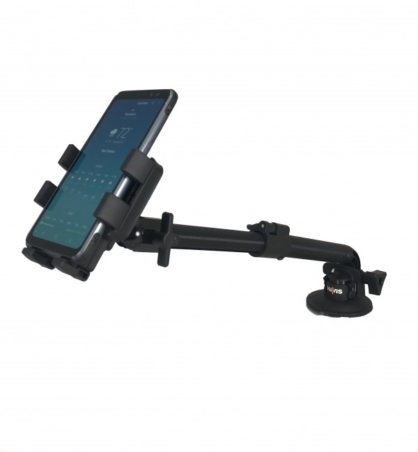 Havis Cell Phone Mount, Fits 2-1/4 Inch to 3-3/4 Inch Width Mobile Phones, Telescoping Arm Extend Up to 18 Inch, Up to 3 Pound Capacity – PKG-WIN-102