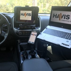 Havis Cell Phone Mount, Fits 2-1/4 Inch to 3-3/4 Inch Width Mobile Phones, Telescoping Arm Extend Up to 18 Inch, Up to 3 Pound Capacity – PKG-WIN-102