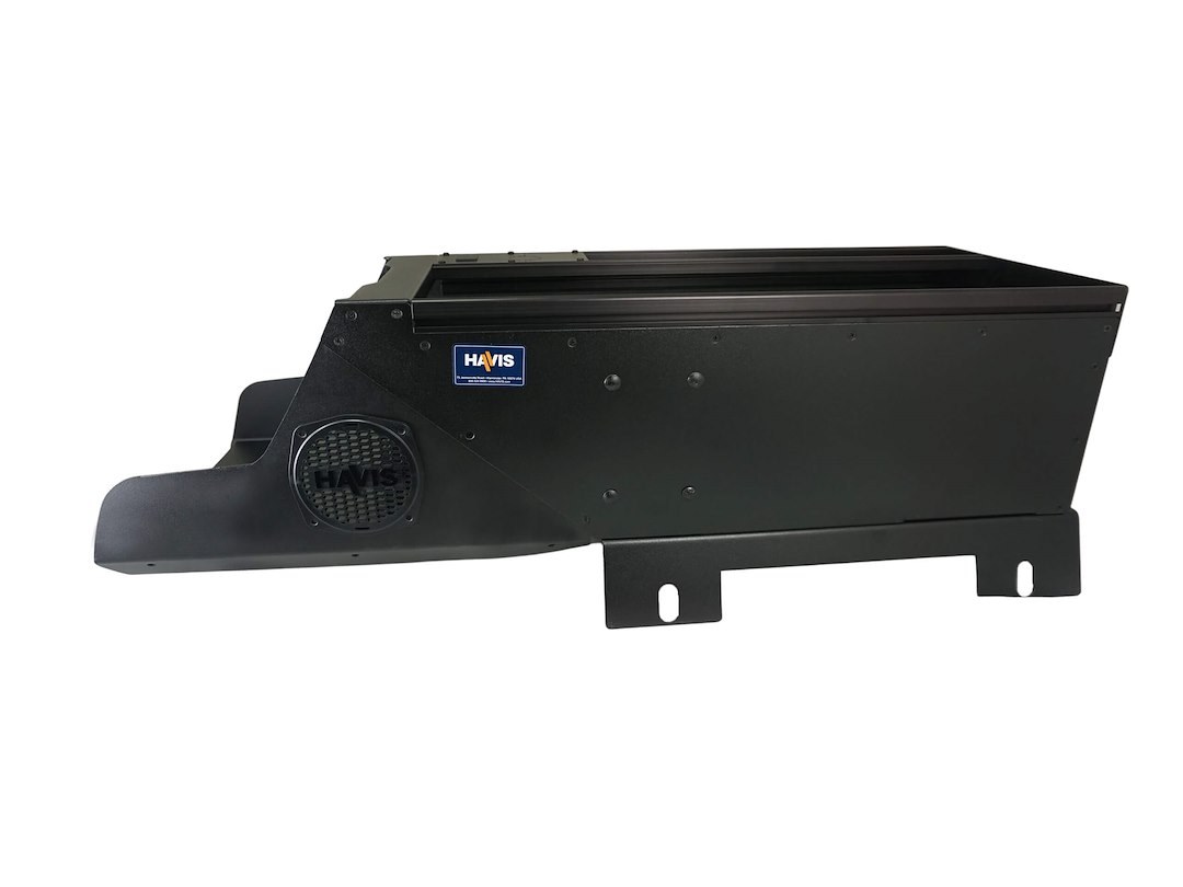 Havis Console, Fits Bucket Seats to Dash Contour, 38.6 Inch Length X 14.9 Inch Width X 12.7 Inch Height Overall Dimension, Black – C-VSW-2600-SILV