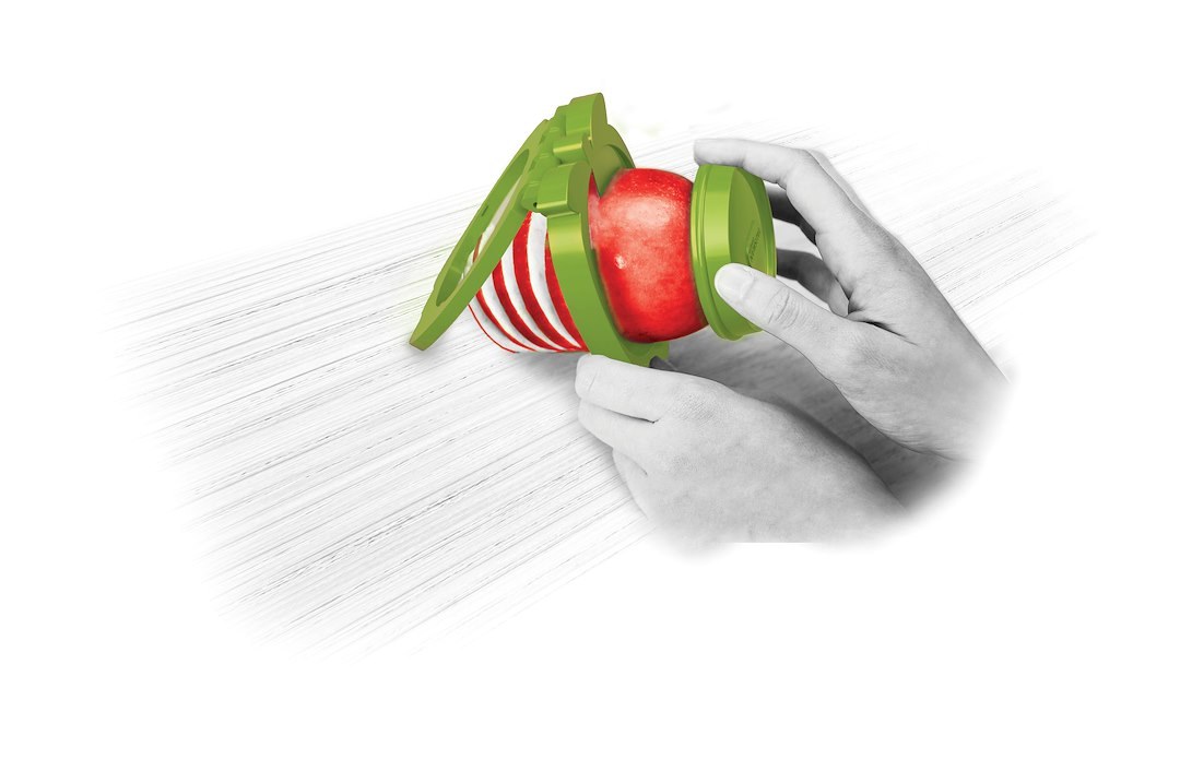 Harold Food Chopper/ Slicer, Talisman Designs, Used for Slicing Apples and Pears Into Spiral Strands and Removes the Core IN a Single Action – 00539