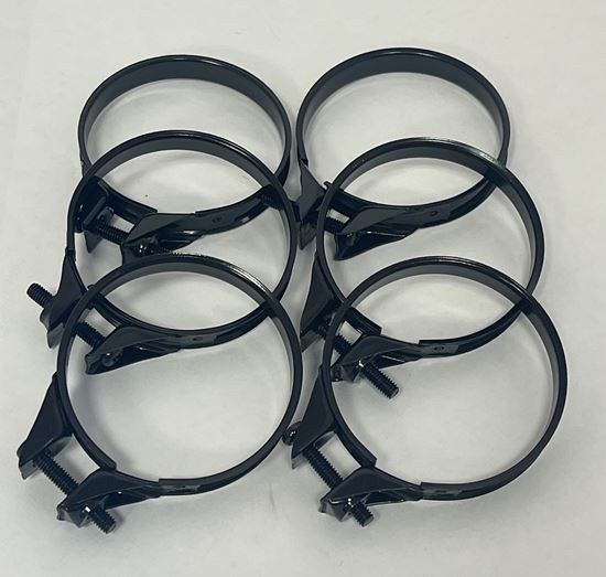 Helix Racing Products Hose Clamp, 1.14 Inch to 1-1/4 Inch Clamping Range, OEM Style, Black Anodized Finish, Pack of 6 – 110-1032