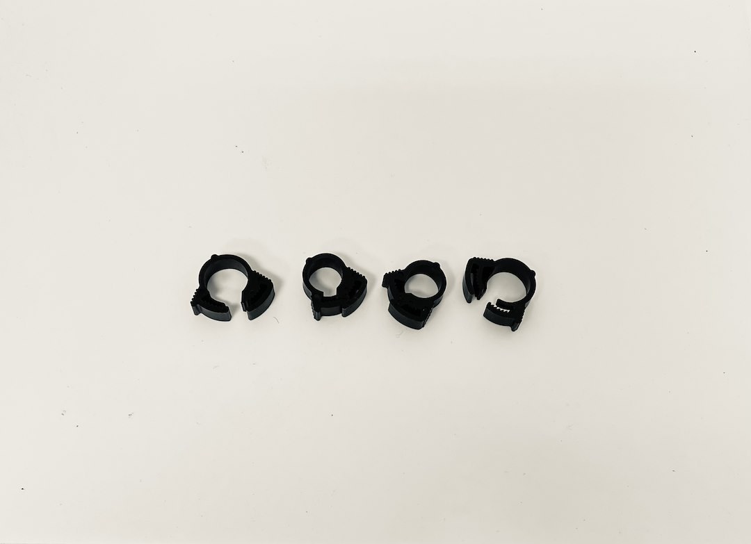 Helix Racing Products Hose Clamp, 0.31 Inch to 0.35 Inch Clamping Range, Ratchet Style, Black Nylon, Pack of 100 – 111-2221