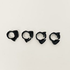 Helix Racing Products Hose Clamp, 0.4 Inch to 0.46 Inch Clamping Range, Ratchet Style, Black Nylon, Pack of 100 – 111-2223