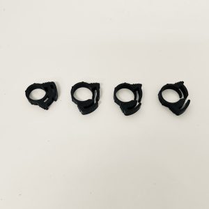 Helix Racing Products Hose Clamp, 0.46 Inch to 0.54 Inch Clamping Range, Ratchet Style, Black Nylon, Pack of 100 – 111-2224