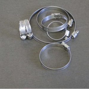 Helix Racing Products Hose Clamp, 0.39 Inch to 0.98 Inch Clamping Range, Worm Gear Style, Stainless Steel, Pack of 10 – 111-6208