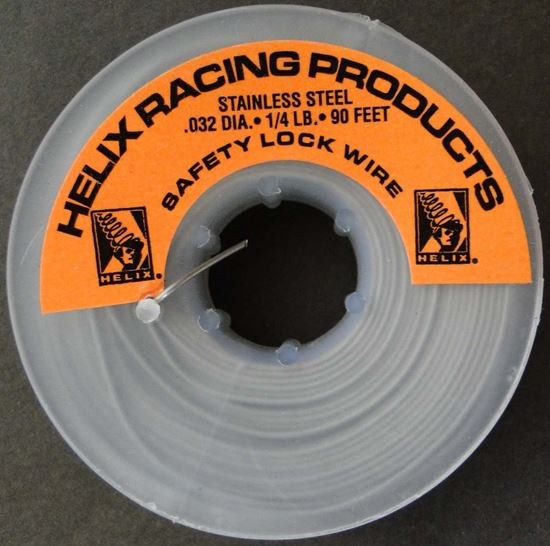 Helix Racing Products Safety Wire, 0.032 Inch Diameter, Stainless Steel, 0.25 Pound Spool – 112-0032