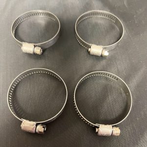 Helix Racing Products Hose Clamp, 3/4 Inch to 1.73 Inch Clamping Range, Worm Gear Style, Stainless Steel, Pack of 4 – 114-6420