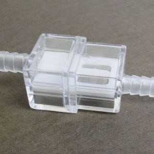 Helix Racing Products Fuel Filter, Complete Assembly, IN-Line, 1/4 Inch Inlet/Outlet, Rectangular Shape – 118-9010