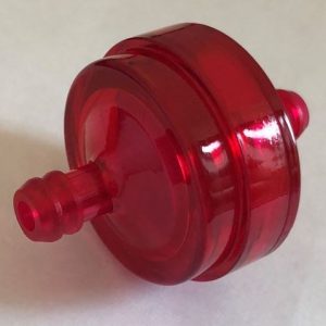 Helix Racing Products Fuel Filter, Complete Assembly, IN-Line, 1/4 Inch Inlet/Outlet, Large Disk Shape – 118-9017