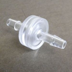 Helix Racing Products Fuel Filter, Complete Assembly, IN-Line, 3/16 Inch Inlet/Outlet, Small Disk Shape – 118-9101