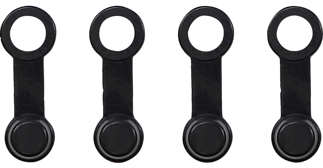 Helix Racing Products Brake Bleeder Screw Cap, Black, With Tether, Set of 4 – 202-2005