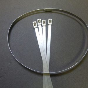 Helix Racing Products Wire Tie, 8 Inch Length, Pack of 5, Silver, Stainless Steel – 304-0508