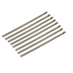 Helix Racing Products Wire Tie, 14 Inch Length, Ladder Style, Pack of 8, Natural, Stainless Steel – 304-0515