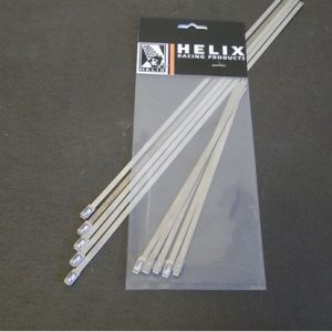 Helix Racing Products Wire Tie, 14 Inch Length, Pack of 50, Silver, Stainless Steel – 304-5014