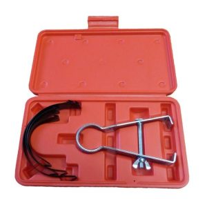 Helix Racing Products Piston Ring Compressor, Adjustable, 40 Millimeter to 85 Millimeter Ring Bands – 390-1504