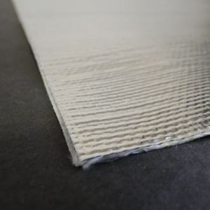 Helix Racing Products Heat Shield Material, 40 Inch Length X 12 Inch Width X 1/16 Inch Thick, Aluminized Fiberglass – 400-1200