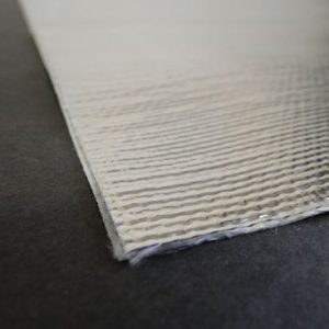 Helix Racing Products Heat Shield Material, 40 Inch Length X 12 Inch Width X 1/16 Inch Thick, Aluminized Fiberglass, With Adhesive – 400-1201