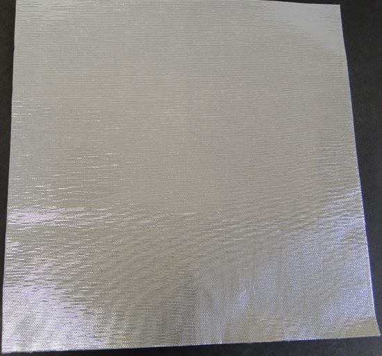 Helix Racing Products Heat Shield Material, 18 Inch Length X 18 Inch Width X 1/32 Inch Thick, Aluminized Fiberglass, With Adhesive – 401-1302