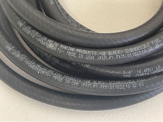 Helix Racing Products Fuel Line, Submersible, 3 Foot Length, 5/16 Inch Inner Diameter, Black, Rubber, Meets SAE 30R10 – 516-8003