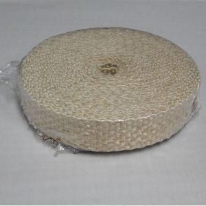 Helix Racing Products Exhaust System Wrap, 25 Foot Length, 1 Inch Width, Tan, Fiberglass, Withstands 1200 Degree Fahrenheit Direct Heat – 525-1000