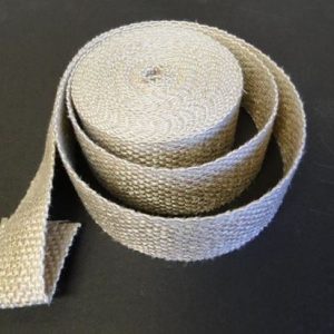 Helix Racing Products Exhaust System Wrap, 25 Foot Length, 2 Inch Width, Tan, Fiberglass, Withstands 1200 Degree Fahrenheit Direct Heat – 525-2000