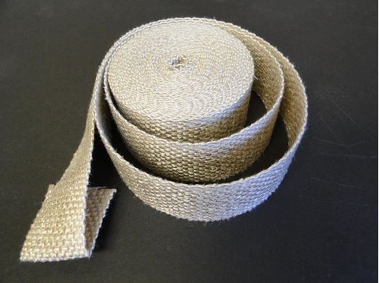 Helix Racing Products Exhaust System Wrap, 25 Foot Length, 2 Inch Width, Tan, Fiberglass, Withstands 1200 Degree Fahrenheit Direct Heat – 525-2000
