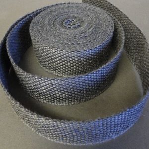 Helix Racing Products Exhaust System Wrap, 25 Foot Length, 2 Inch Width, Black, Fiberglass, Withstands 1200 Degree Fahrenheit Direct Heat – 526-2000