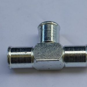 Helix Racing Products Radiator Hose Tee, T Shape, 3/4 Inch Radiator Hose, Plated Steel – 058-2235