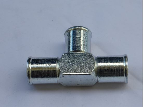 Helix Racing Products Radiator Hose Tee, T Shape, 3/4 Inch Radiator Hose, Plated Steel – 058-2235