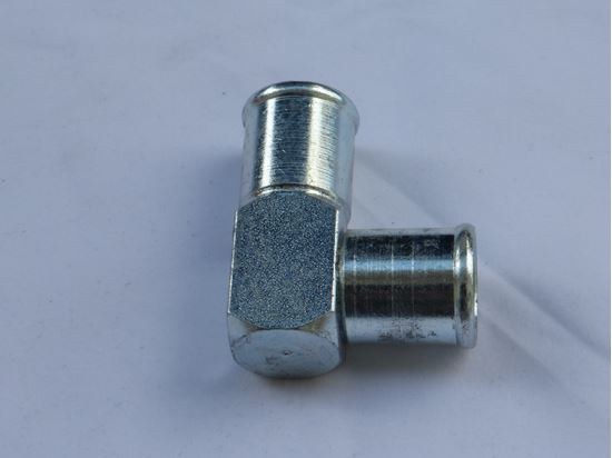Helix Racing Products Radiator Hose Fitting, 90 Degree Elbow, 3/4 Inch, Plated Steel – 058-2255