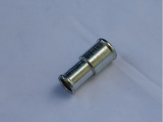 Helix Racing Products Radiator Hose Reducer, 5/8 Inch to 1/2 Inch Connection Size, Push-IN, Plated Steel – 058-2275