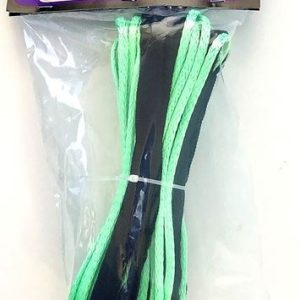 Helix Racing Products Winch Cable, 4000 Pound Capacity, 3/16 Inch Diameter X 50 Foot Length, Synthetic Rope, Green, Loop on Each End – 600-4050