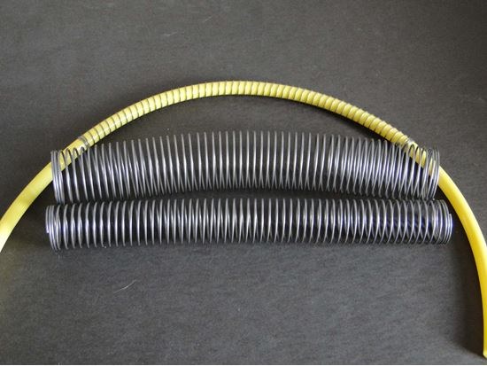 Helix Racing Products Hose Sleeve, Use with 7/16 Inch Outer Diameter Hose, 10 Inch Length, Silver, Stainless Steel – 060-0438