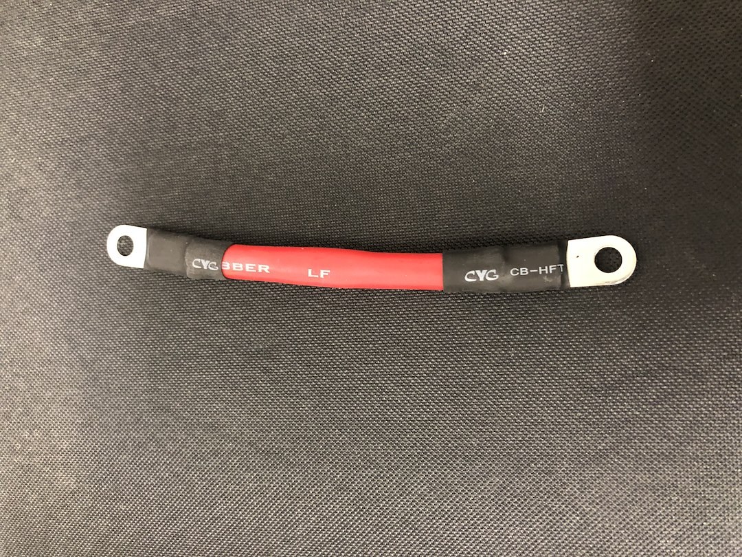 Helix Racing Products Battery Cable, For Lawn and Garden Equipment/ Powersports Vehicle Battery, Eyelet Terminal, Red Positive, 4 Inch – 680-6704