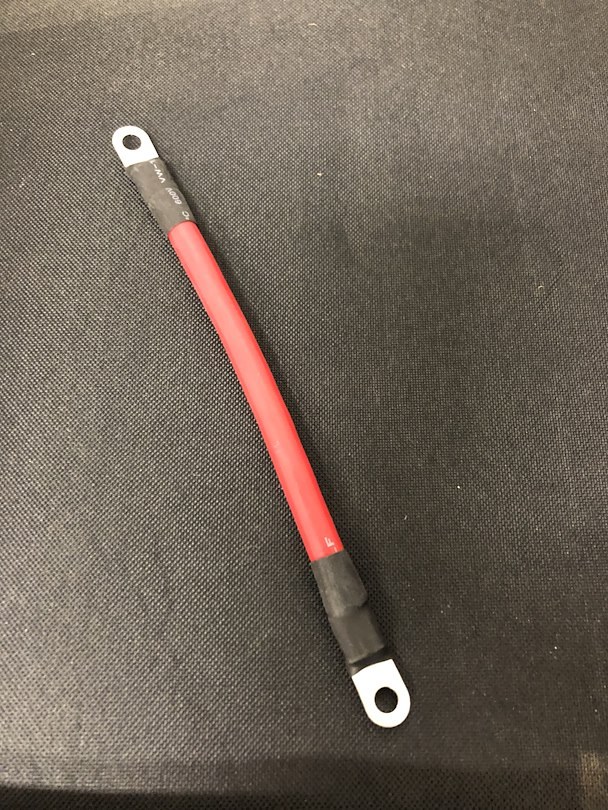 Helix Racing Products Battery Cable, For Lawn and Garden Equipment/ Powersports Vehicle Battery, Eyelet Terminal, Red Positive, 6 Inch – 680-6706