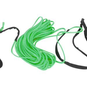 Helix Racing Products Winch Cable, 7800 Pound Capacity, 1/4 Inch Diameter X 50 Foot Length, Synthetic Rope, Green, Loop on Each End – 700-4150