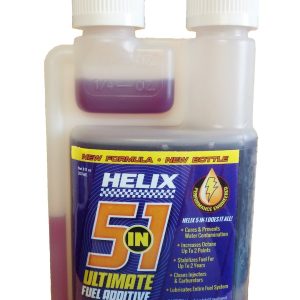 Helix Racing Products Fuel Additive, 5-IN-1 Ultimate, Fuel System Cleaner, For Diesel and Gasoline, Treats Up to 16 Gallons of Fuel – 911-1208
