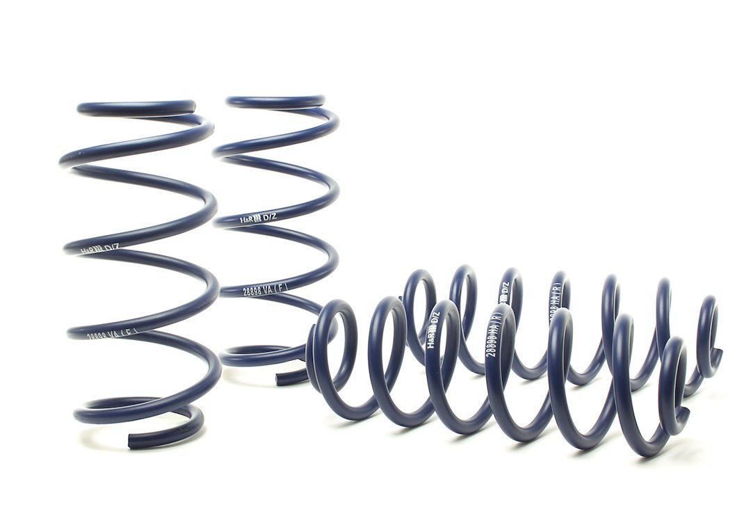 H&r Coil Spring, Raising Spring, 0.80 Inch Front Lift/ 1.2 Inch Rear Lift, Dark Blue, With Two Front and Two Rear Springs – 28898-1