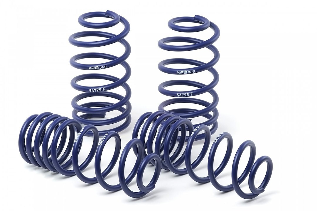 H&r Lowering Kit, Sport Spring, 1.3 Inch Front Drop/ 1.0 Inch Rear Drop, Without Shocks, Set of 4 Springs – 53075