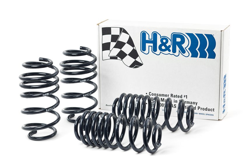 H&r Lowering Kit, Sport Spring, 1.5 Inch Front Drop/ 1.4 Inch Rear Drop, Without Shocks, Set of 4 Springs – 54753