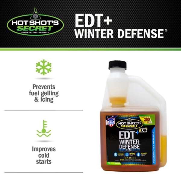 Hot Shots Fuel Additive, Edt+winter Defense®, Cetane Booster, For Diesel – EDTWAG16OZSQF