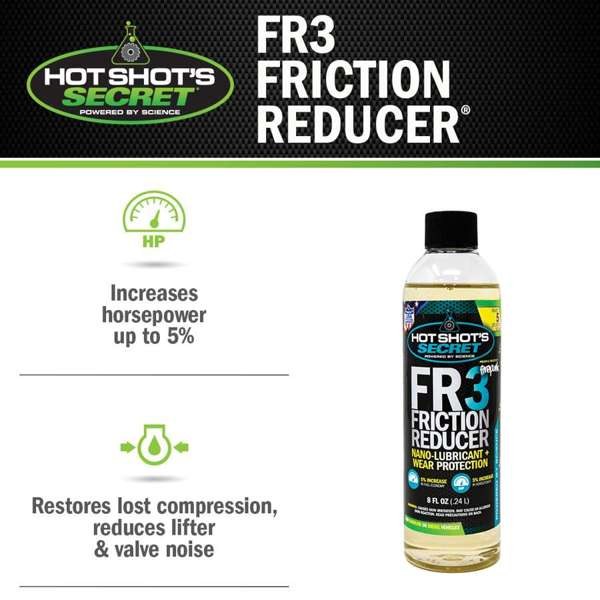 Hot Shots Oil Additive, FR3, Use to Reduce the Friction IN Engine – HSSFR308Z