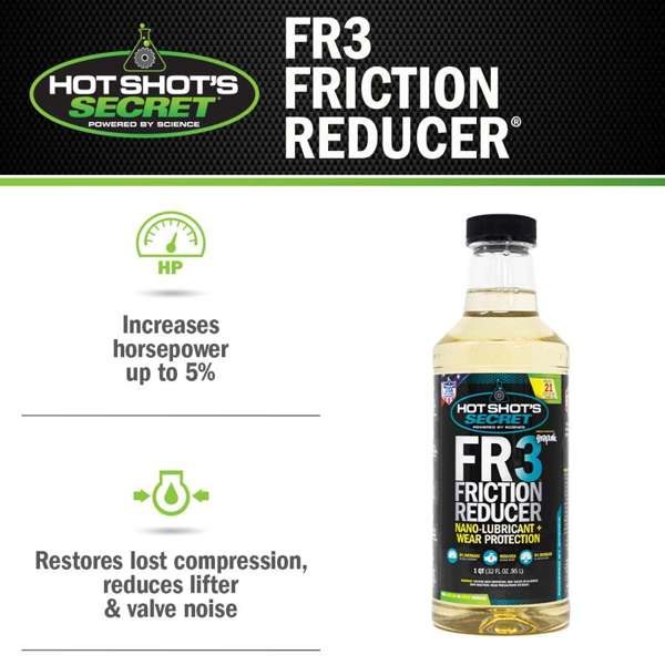 Hot Shots Oil Additive, FR3, Use to Reduce the Friction IN Engine – HSSFR332Z