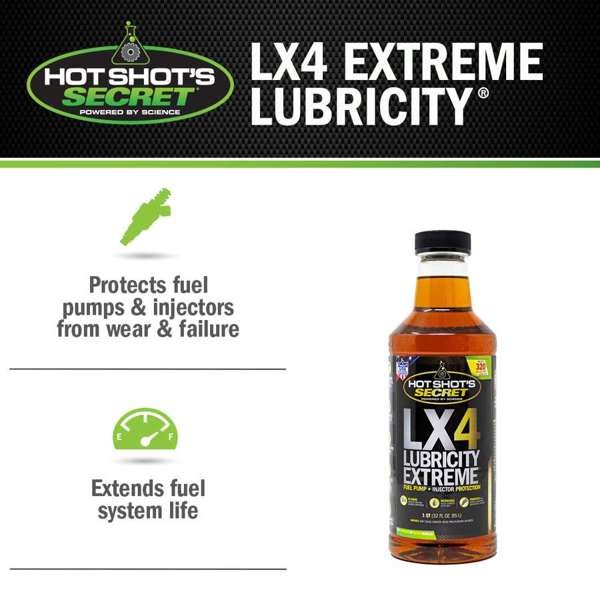 Hot Shots Fuel Additive, LX4 Lubricity Extreme, For Diesel and Gasoline – LX432Z
