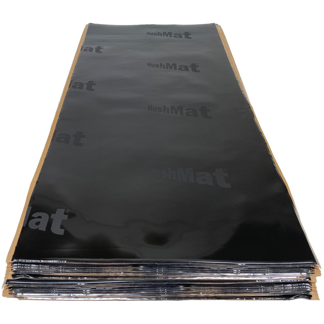 Hushmat Sound Dampening Kit, Ultrawrap ™, Floor/ Dash Kit, Use to Reduce Heat and Noise, 1.5 Millimeter Thickness, Butyl with Aluminum Backing – 10400