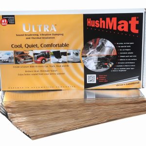 Hushmat Sound Dampening Kit, Ultrawrap ™, Multi Use Kit, Use to Reduce Heat and Noise, 1.5 Millimeter Thickness, Butyl with Aluminum Backing – 10501