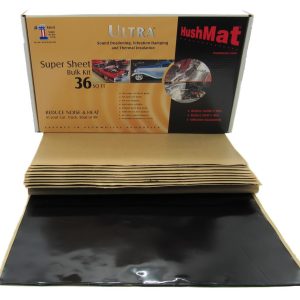 Hushmat Sound Dampening Kit, Ultrawrap ™, Multi Use Kit, Use to Reduce Heat and Noise, 1.5 Millimeter Thickness, Butyl with Aluminum Backing – 10800